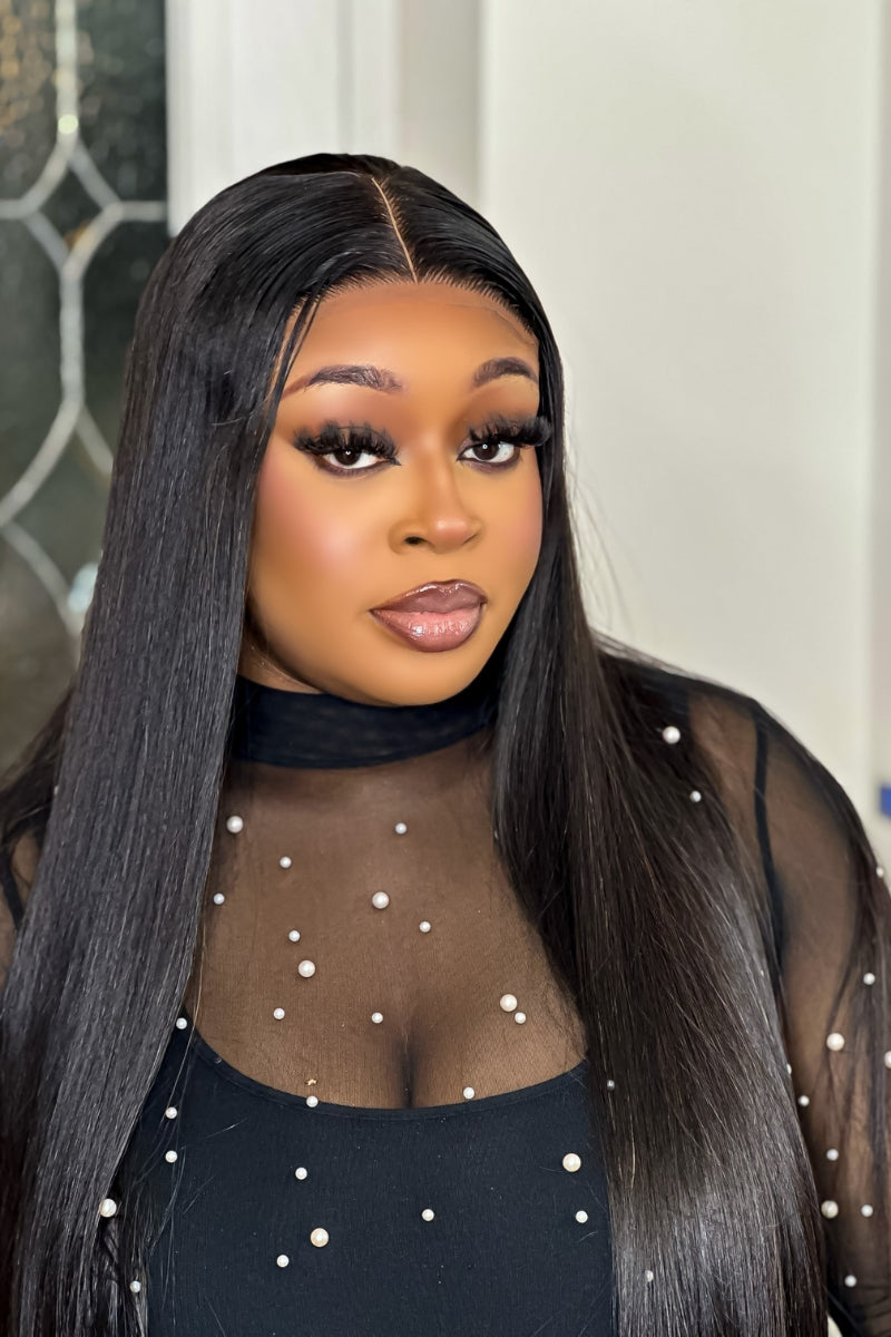 SUPER DOUBLE DRAWN BONE STRAIGHT  LUXURY WIGS