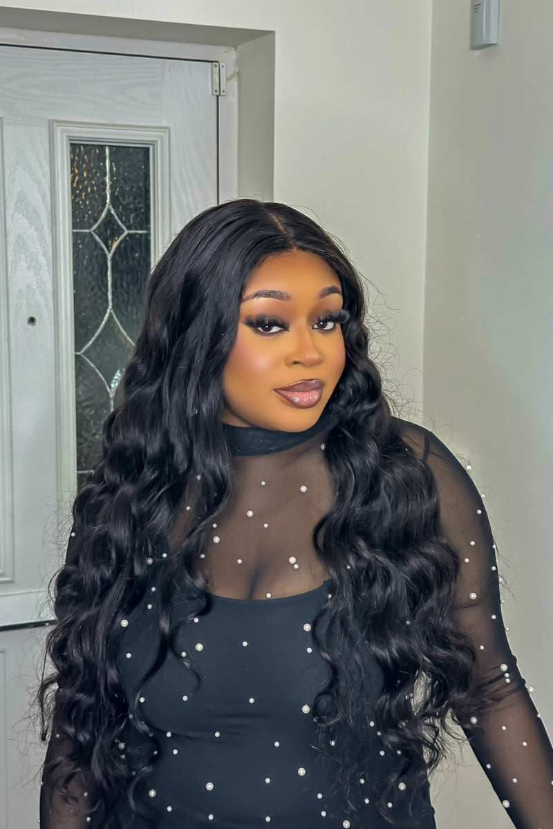 Luxury Transparent Closure Wigs Human Hair Brazilian Body Wave 4X4 13X4 HD Lace Frontal Pre Plucked with Baby Hair Wigs - China Wigs and Human Hair Wigs