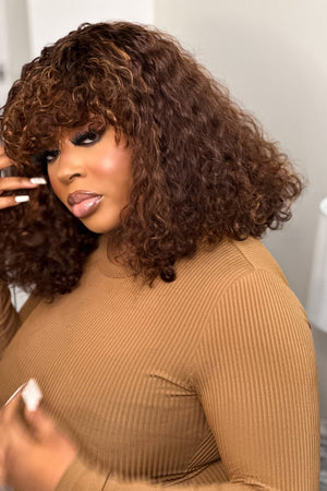 Tola Pixie Curls Bang Wig Hair