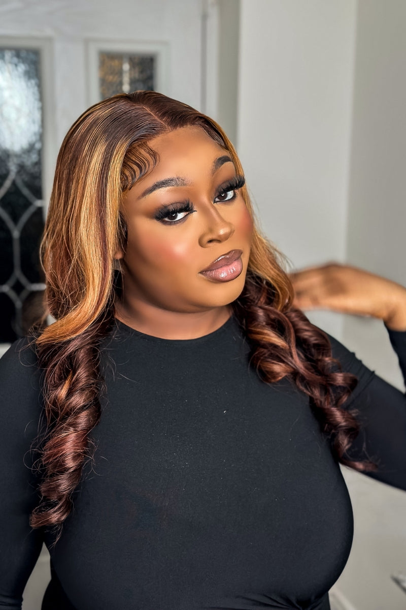 LSZA Wig,Loose Wave Lace Front Human Hair Wigs for Women Loose Deep Wave Frontal Wig HD Transparent Lace Frontal Wig 13x4 Lace Front Wig 26inches 4x4