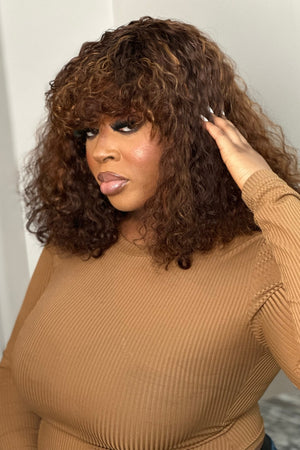 Tola Pixie Curls Bang Wig Hair