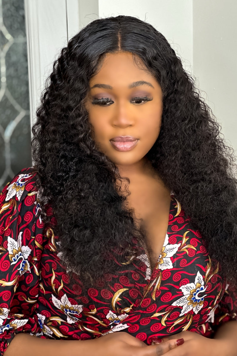 LIYA   DEEP CURLS FRONTAL WIG