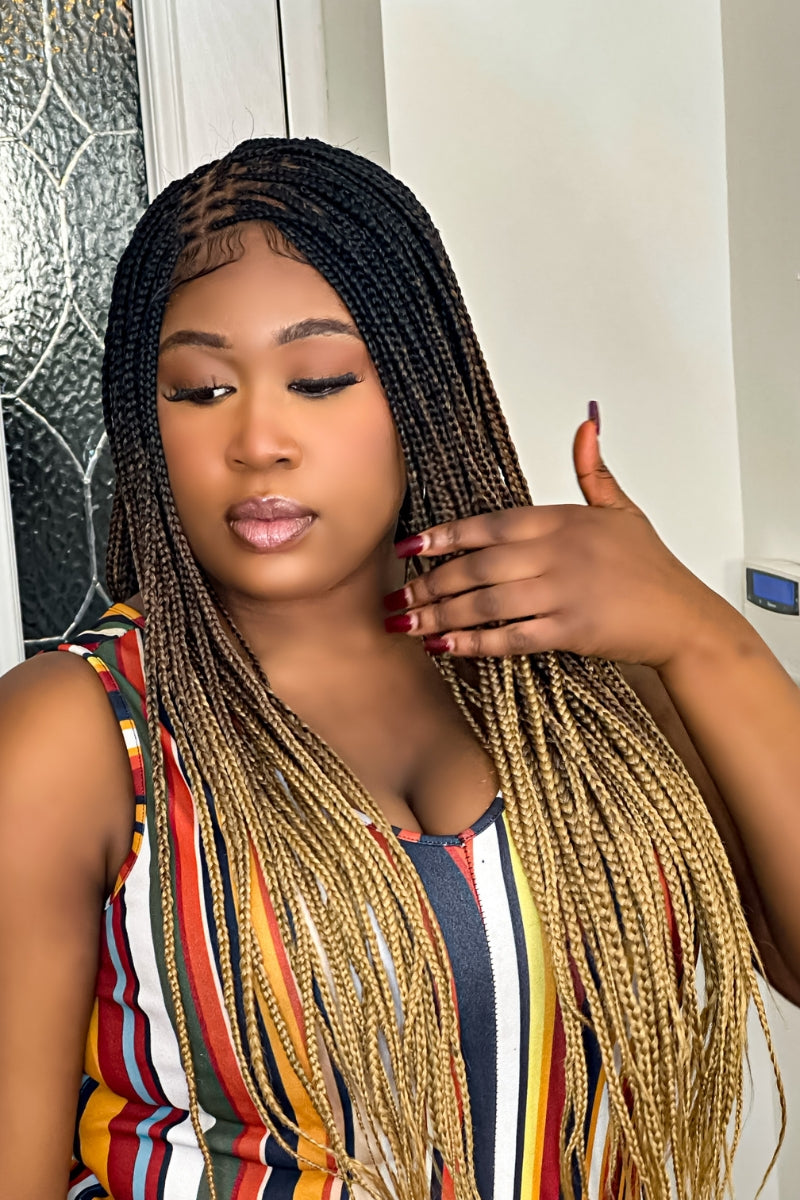 TARA LUXURY OMBRE BRIADED WIG