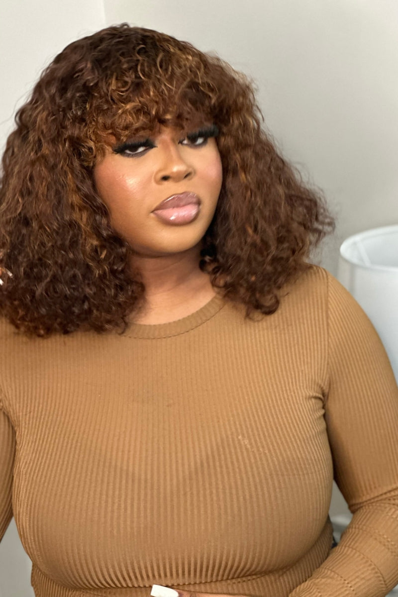 Tola Pixie Curls Bang Wig Hair